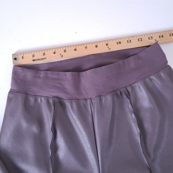 Planet by Lauren G Vegan Leather Slim Pants Size 10 12 14 - Picture 3 of 8